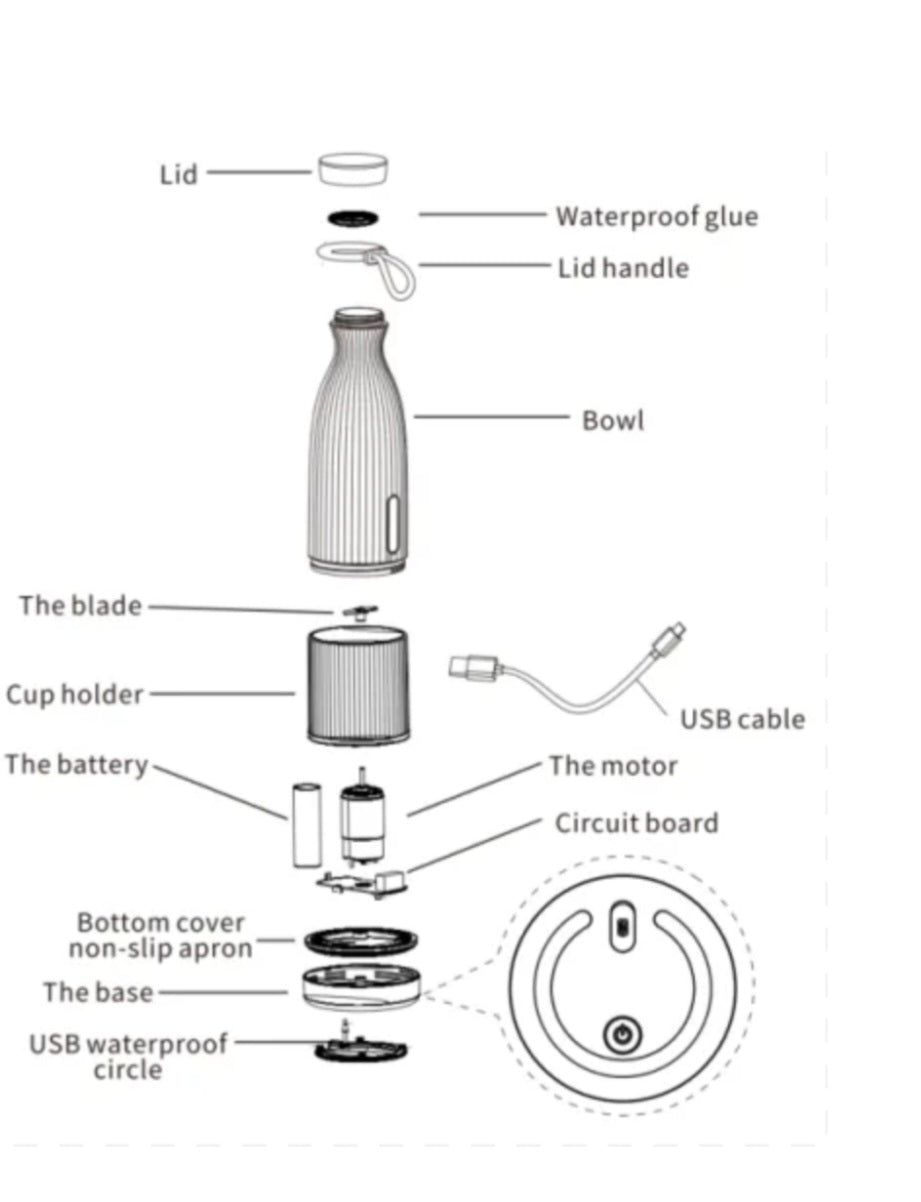 Multi-function Portable Fruit Juice Blender