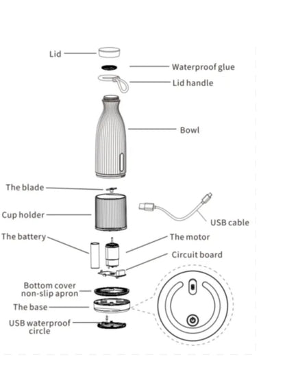 Multi-function Portable Fruit Juice Blender